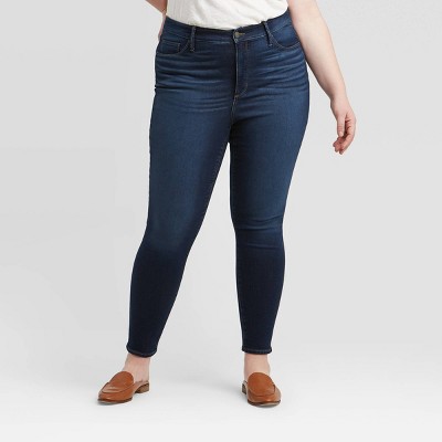 plus size high rise skinny jeans