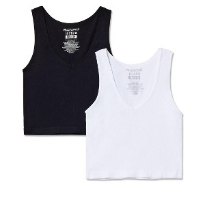 WallFlower Women's Insta Smooth Olivia Seamless Rib V-Neck Tank - 1 of 4
