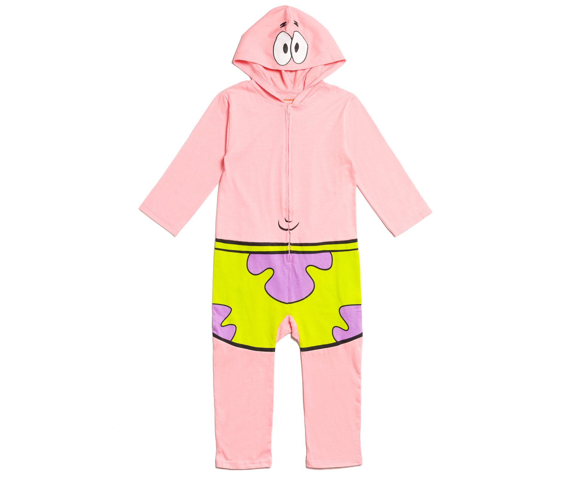 SpongeBob SquarePants Patrick Boys' Cosplay Hooded One Piece Coverall Little Kid to Big Kid