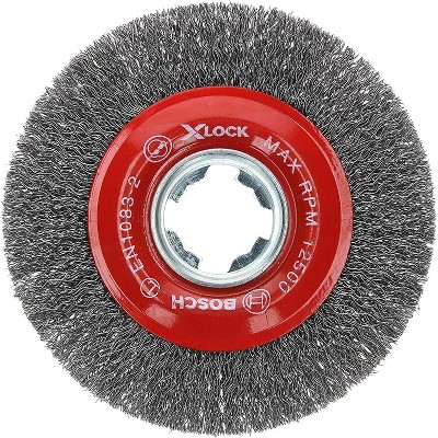 Bosch Genuine 4-1/2" Wheel Dia. X-LOCK Arbor Tempered Steel Crimped Wire Wheel - 2610053329