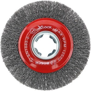 Bosch Genuine 4-1/2" Wheel Dia. X-LOCK Arbor Tempered Steel Crimped Wire Wheel - 2610053329 - 1 of 4