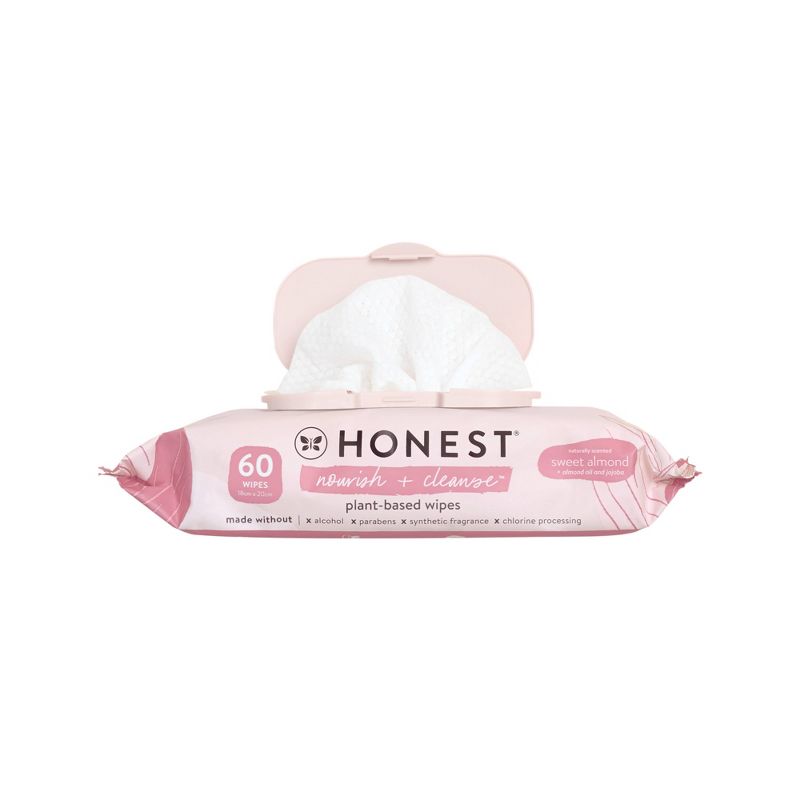 The Honest Company Nourish + Cleanse Plant-Based Baby Wipes - Sweet Almond (Select Count), 4 of 8