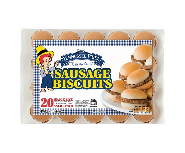 Tennessee Pride Sausage Frozen Biscuits - 20pk
