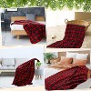 Flannel Red and Green Plaid Blanket Buffalo Throw Blanket Checkered Gift Christmas - 4 of 4