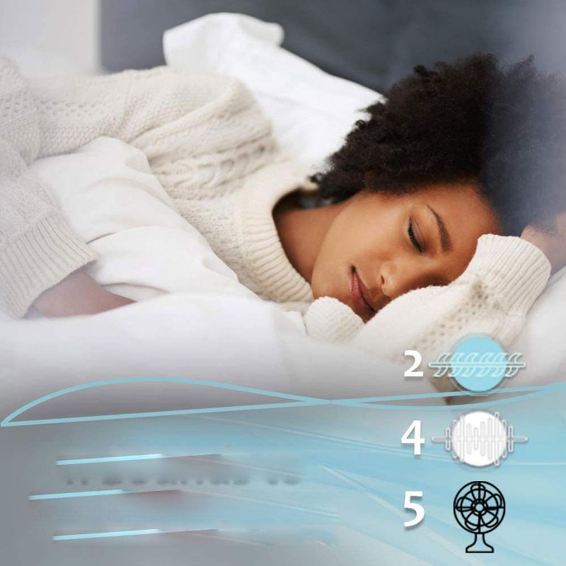 LectroFan Micro 2 Sleep Sound Machine and Bluetooth Speaker with Microphone Fan Sounds and Ocean Sounds, 3 of 9