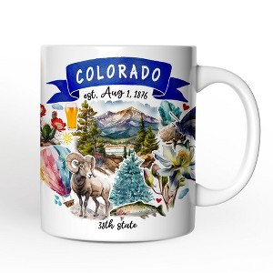 Artistic Colorado State Themes and Landmarks Mug (Non-Custom Only)| OrnamentallyYou - 1 of 4
