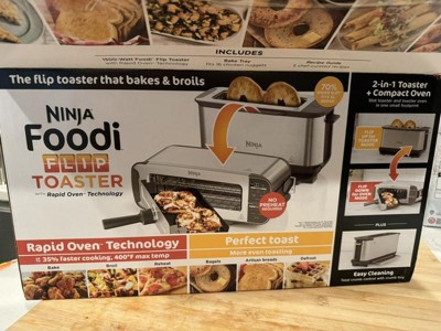 Ninja Foodi 2-in-1 Flip Toaster, 2-slice Toaster, Compact Toaster Oven –  St101 : Target