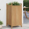vidaXL Planter Natural Bamboo Bamboo 15.7x15.7x31.5 in Decorative Inlays - 2 of 4