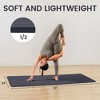 Fitvids 1/2-Inch Thick High Density Foam Exercise Yoga Mat with Carrying Strap, For Cushioning The Body Against Hard Floors, Graphite - 2 of 4