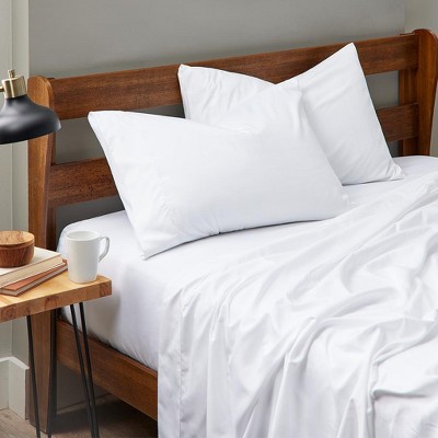 Cream Bamboo Rayon Hypoallergenic Standard Pillowcases Set of 2