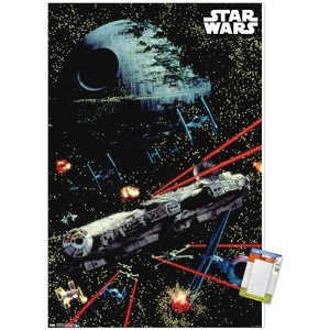 Trends International Star Wars: Saga - Space Battle Unframed Wall Poster Prints - 1 of 4