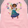 Girls' - Encanto -  Shirt Tail Raglan Graphic T-shirt - 2 of 4