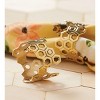 tagltd Gold Brass Honey Comb Napkin Ring 1.9L x 1.9W x 1.5H inches - 2 of 3