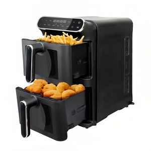 WHALL® 11L Dual Basket Air Fryer – Independent Cook, Visible Windows, One-Touch Smart Control - 1 of 4