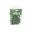 JAM Paper Colored Pushpins Green Push Pins 2 Packs of 100 (2242954A) - 2 of 4