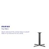 Emma and Oliver 33" x 33" Cast Iron Table X-Base with 4" Dia. Column - 2 of 2