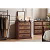 Farmhouse-style five-drawer chest, tall chest of drawers, Wooden TV stand, suitable for living rooms and hallways - 2 of 4