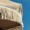 LAGarden BOHO 7' Fringe Patio Umbrella with Tassels UPF50+ Boho Style 5-Year-Non-Fading for Outdoor Yard Market Mocha Meander brown - 2 of 4