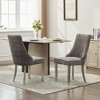 NicBex Set of 2 Upholstered Dining Chairs,Armless Chairs with Solid Wood Legs,Accent chair for Home,Kitchen,Living Room,Restaurant - 3 of 4