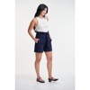 Lafidi Women’s Libbi Hi-Rise Paperbag Shorts with Self Sash Belt and Side & Welt Pockets for a Flowy Yet Tailored Look - 2 of 4