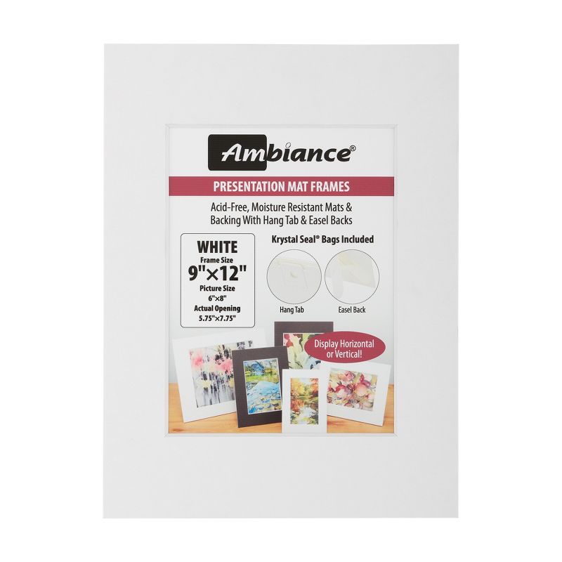 Ambiance Framing 5-Pack Mat Frame - Assorted Sizes & Colors, 1 of 6