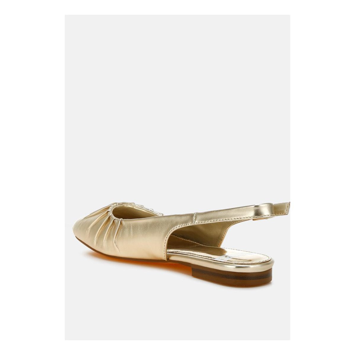 Обувь Rag & Co Womens Berni Metallic Square Toe Flat Slingbacks 8 — фото 3