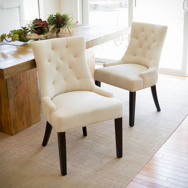 Set of 2 Hayden Tufted Dining Chairs - Christopher Knight Home, 5 of 10