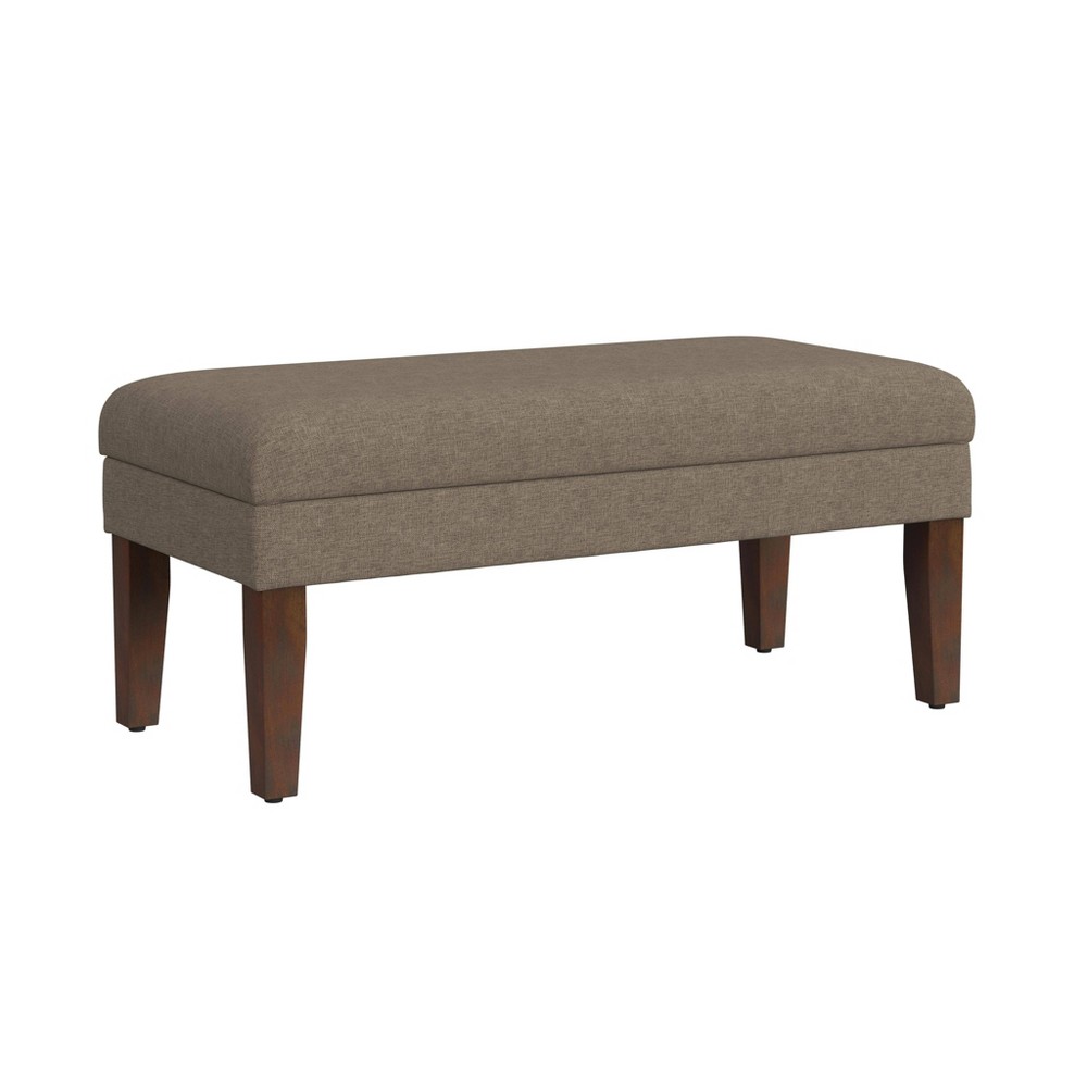HomePop Decorative Storage Bench Brown
