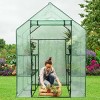 Costway Portable Mini Walk In Outdoor 2 Tier 8 Shelves Greenhouse - 4 of 4