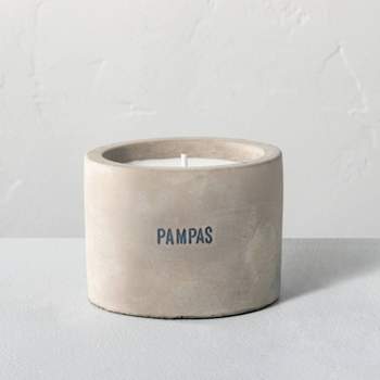 Mini Cement Pampas Soy Blend Jar Candle Gray 5oz - Hearth & Hand™ with Magnolia