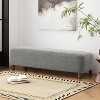 VYNXARIA Grey Rectangular Ottomans and Benches - 250 lbs Capacity, Versatile and Stylish Design - 3 of 4