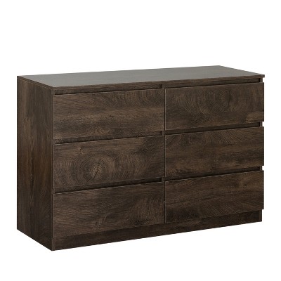 TIRAMISUBEST Light 6-Drawer Dresser Cabinet for Compact Living Spaces