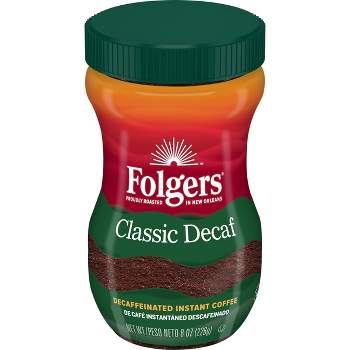 Folgers Classic Medium Roast Instant Coffee - Decaf - 8oz