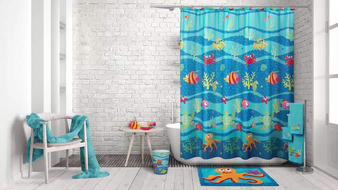 20&#34;x30&#34; Fishtails Octopus Bath Rug Blue - Allure Home Creations, 2 of 11, play video