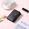 Wikineon Small Wallets for Women Leather RFID Blocking Bifold Zipper Pocket Wallet Card Case Purse with ID Window - 2 of 4