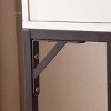 Etelifrank Modern Vanity Desk with LED Mirror and Power Outlet - Sturdy Iron Frame, Drawers & Cabinets - 2 of 4