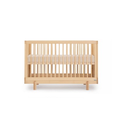 Natural Beechwood 4-in-1 Convertible Crib and Toddler Bed