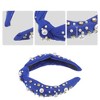 Unique Bargains Women's Knotted Simulated Pearl Rhinestones Headband 1.18" Wide 1Pc - 3 of 4