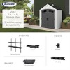Suncast Vista 7 ft. x 4 ft. Resin Vertical Peak Storage Shed with Floor Kit - 3 of 4