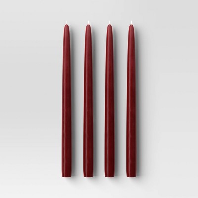 4pk Taper Candle Set Red - Threshold™