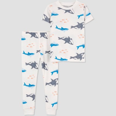 Image of Carter's Just One You®️ Toddler Boys' 2pc Sea Creature Pajama Set - Blue 5T