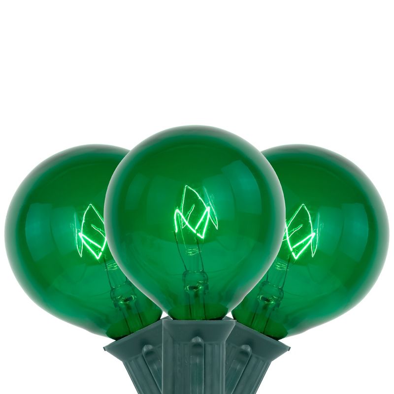 Northlight 10-Count Green G50 Globe Christmas Patio Lights- 9ft, Green Wire, 1 of 7