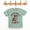 The Juniper Shop Hootin' Leads To Hollerin' Owl Youth Short Sleeve Tee - S - Seafoam - 2 of 4
