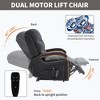 Dual Motor Infinite Position Lift Recliner Chair with Solid Wood Armrests, Heat Massage, and Heavy-Duty Motion Mechanism - 4 of 4