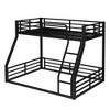 Lycvki Black Metal Floor Bunk Bed Frame for Kids, Teens, Adults, Noise-reduced Design - 4 of 4