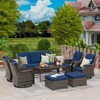UPTIOT 8-Piece Outdoor Patio Conversation Set - 2 of 4
