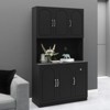 NicBex Modern 71" Freestanding Buffet Cabinet with Storage, Pantry Cabinet Sideboard Cabinet with Microwave Stand for Kitchen/Living Room - 4 of 4