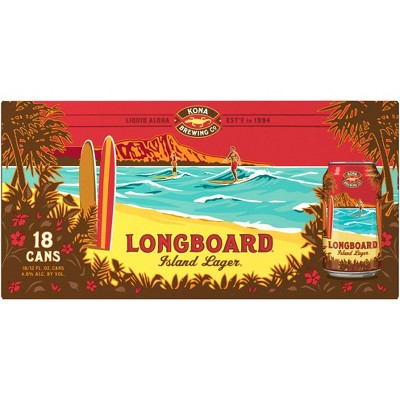 Kona Longboard Lager Beer - 18pk/12 fl oz Cans