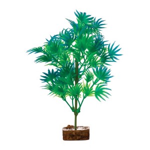 GloFish Green and Blue Medium Fluorescent Under Blue LED Light Decor Aquarium Plant - 1 of 1