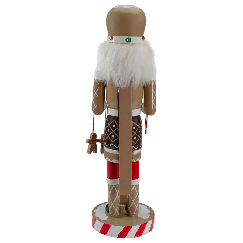 Northlight 14" Beige and Red Wooden Christmas Nutcracker Gingerbread Chef, 5 of 6